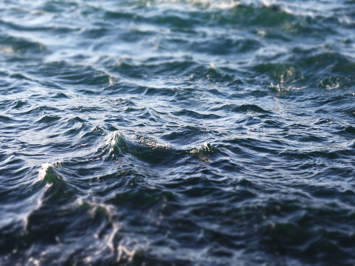 Bright ocean waves